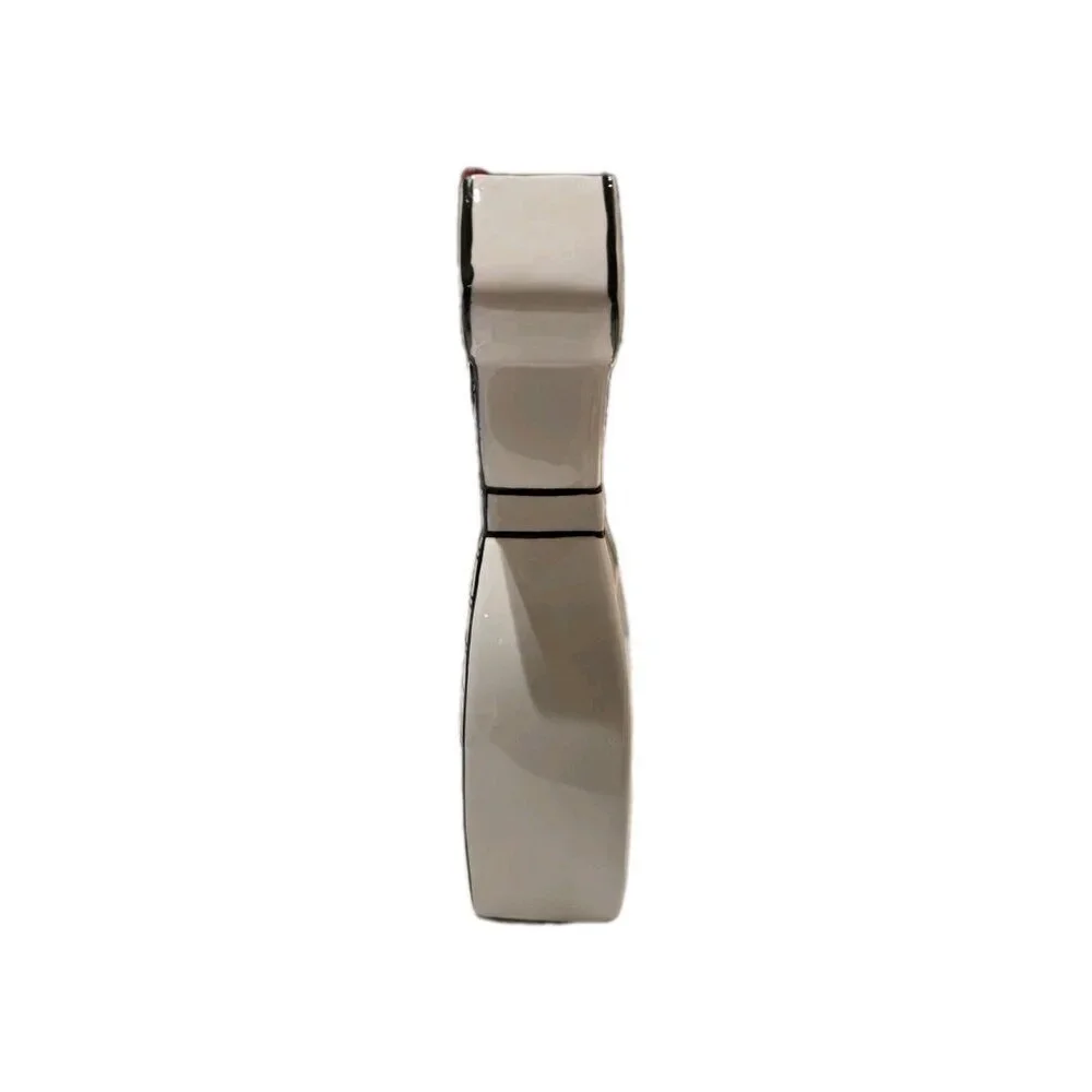 New Black & White Dress Shaped Ceramic Decorative Flower Table Vase Room Decor